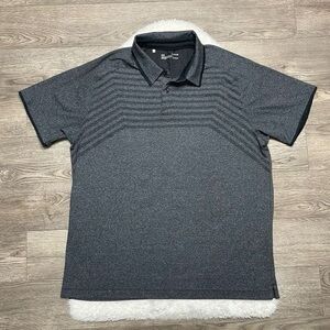 Under Armour Heatgear Polo Shirt Size XL Loose Fit Grey Tshirt Golf